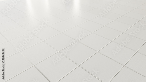 Pavimento ceramica bianca a piastrelle photo