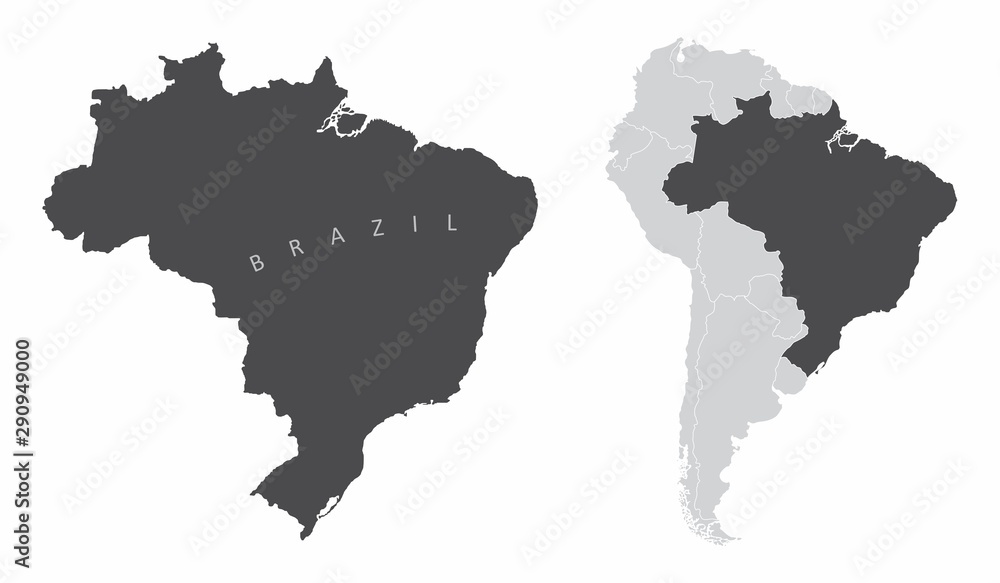 Brazil South America map Brazil South America map