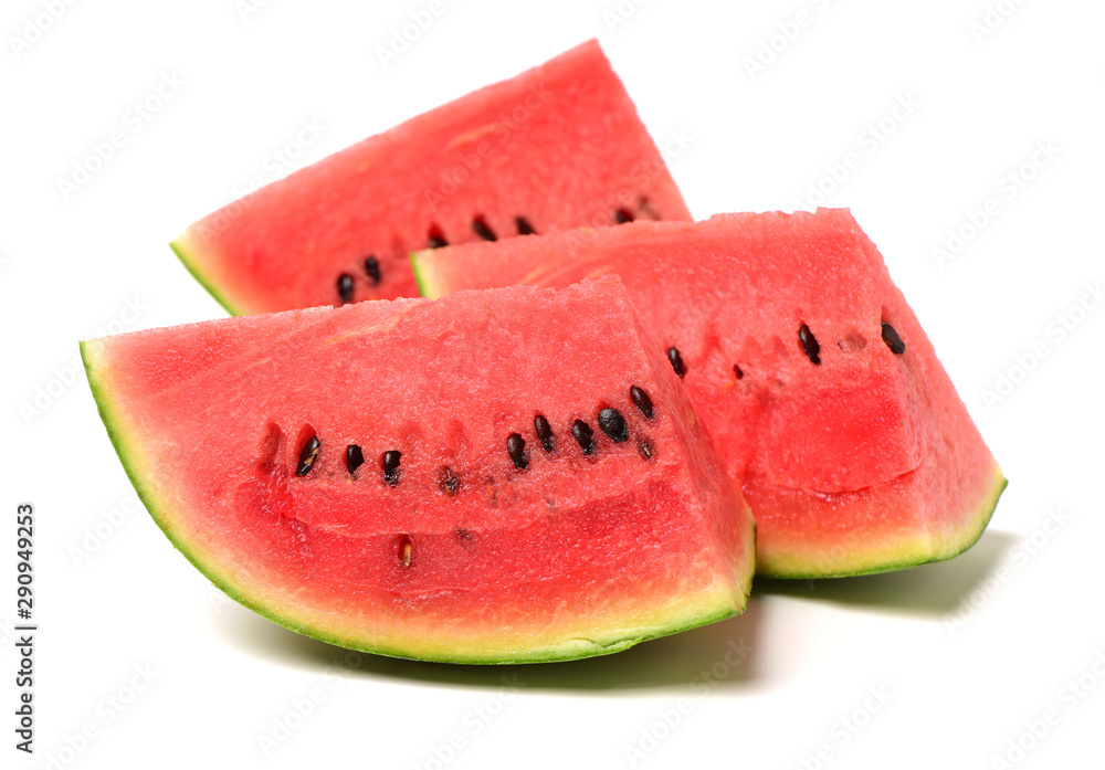 Watermelon on white background. Minions, fruit. Watermelon on white background. Minions, fruit.