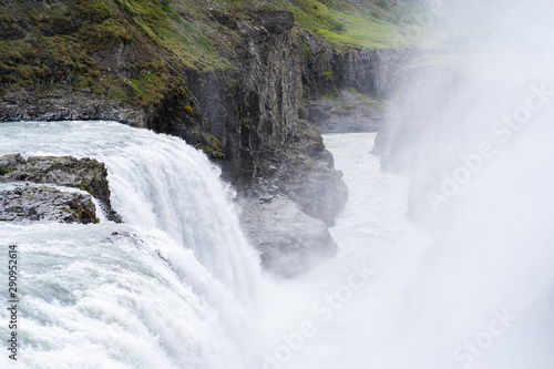 Gullfoss Waterfall in Iceland in Summer