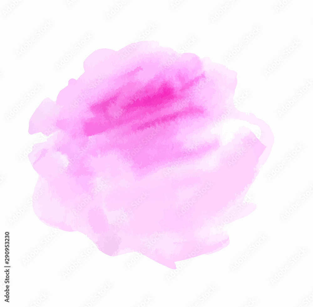 Abstract vector pink watercolor texture
