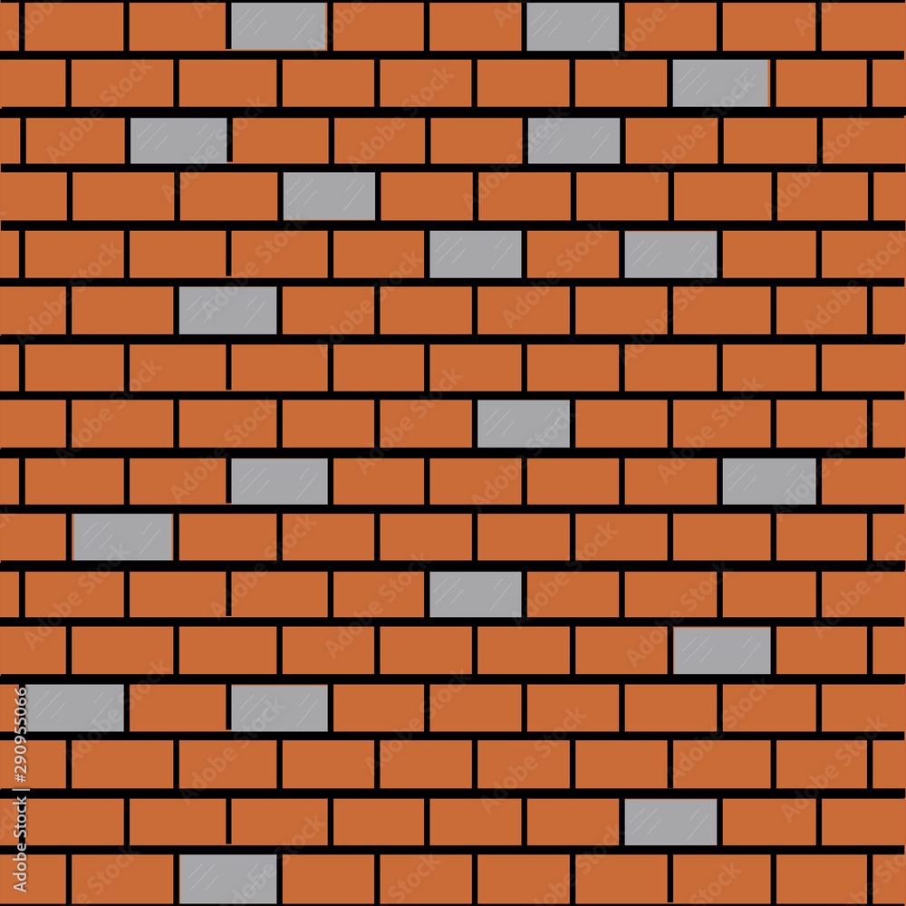 Seamless brick wall background, vector eps10 illustration Seamless brick wall background, vector eps10 illustration