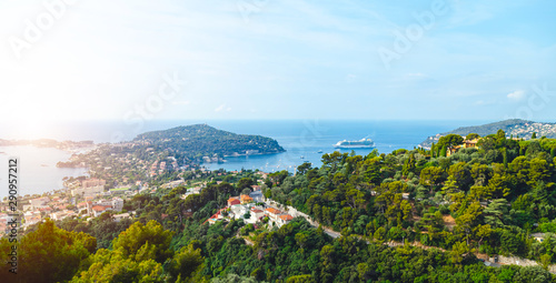 Beautiful panoramic view of the French Riviera © fedorovekb