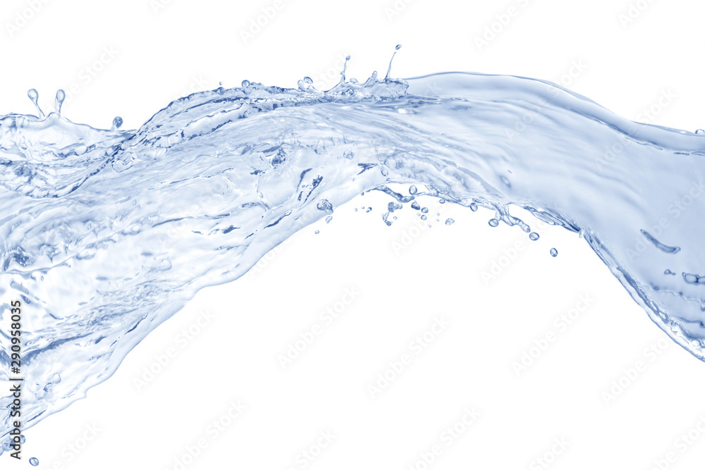Obraz premium water splash isolated on white background, water