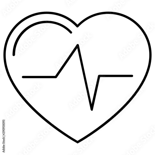 heart impulse beats medicare vector icon