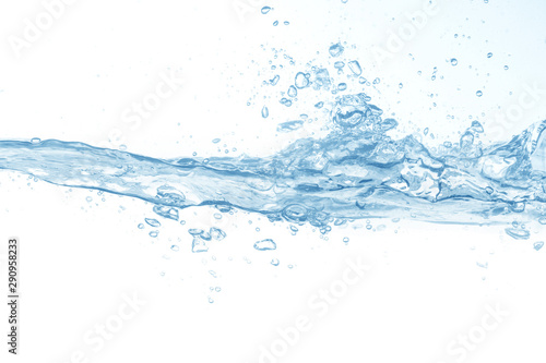 water splash isolated on white background  water