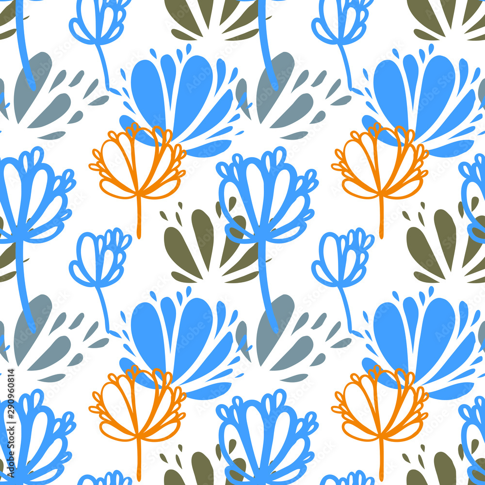seamless floral pattern with flowers seamless floral pattern with flowers