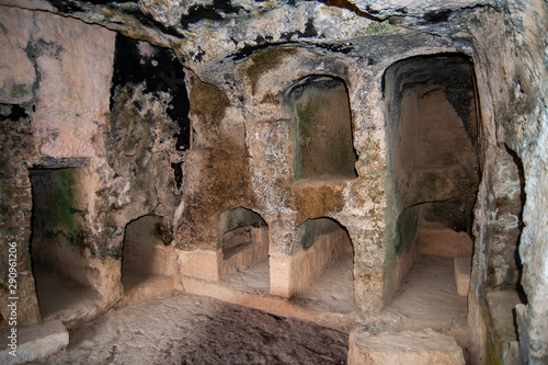 The ancient necropolis of the city, due to the splendor of the funerary structures, is called the Royal Tombs. The Romans sacked it and turned the necropolis into a quarry.