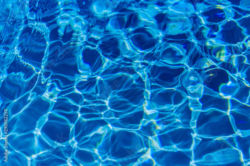 Clear blue water in swimming pool © ohm2499