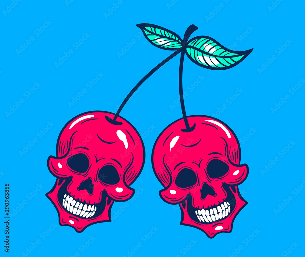 Skull Cherry Tattoo by ZombieGurl81 on DeviantArt