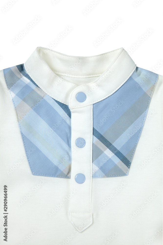 blue and white baby wear on white background blue and white baby wear on white background