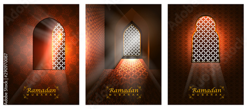easy to edit vector illustration of Islamic celebration background with text Ramadan Kareem