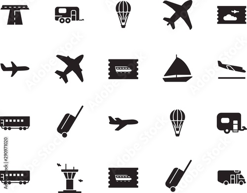 holiday vector icon set such as: motorhome, cruise, set, action, race, rv, navigation, arrive, life, wave, highway, drive, outdoor, camp, yachting, regatta, stripe, building, roadside, auto
