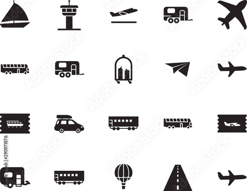 holiday vector icon set such as: grey, hotel, hot, wing, life, coupon, avenue, map, roadside, race, box, boat, wind, lifestyle, briefcase, airliner, company, origami, marine, departures, control