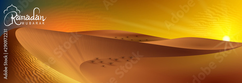 easy to edit vector illustration of Islamic celebration background with text Ramadan Kareem