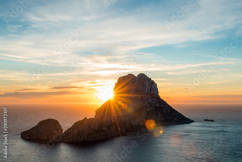 Magic Es Vedra Rock from Ibiza at sunset