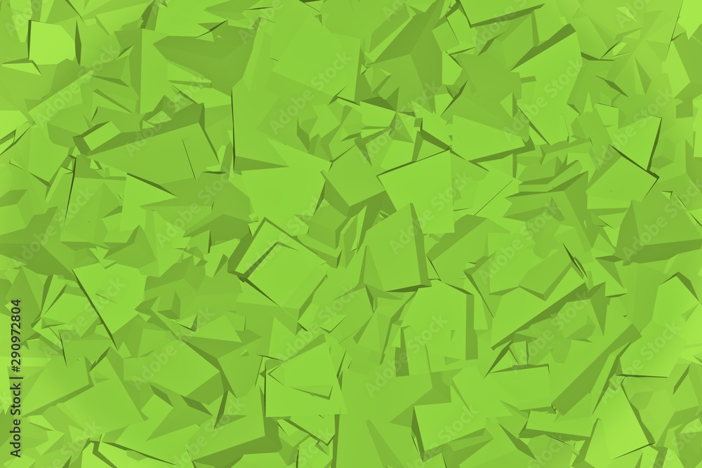 Green yellow abstract background of cubes