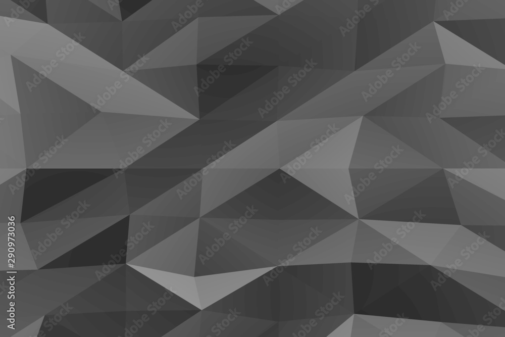 Grey silver abstract background with triangles