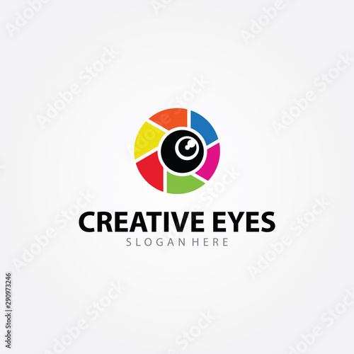 Creative Eyes Vector Logo Design
