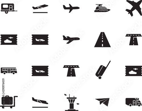 holiday vector icon set such as: voyage, terminal, trolley, public, vessel, yacht, building, tower, airways, mobile, arrive, origami, ocean, wing, boat, logo, outdoor, stop, leisure, mail, marine