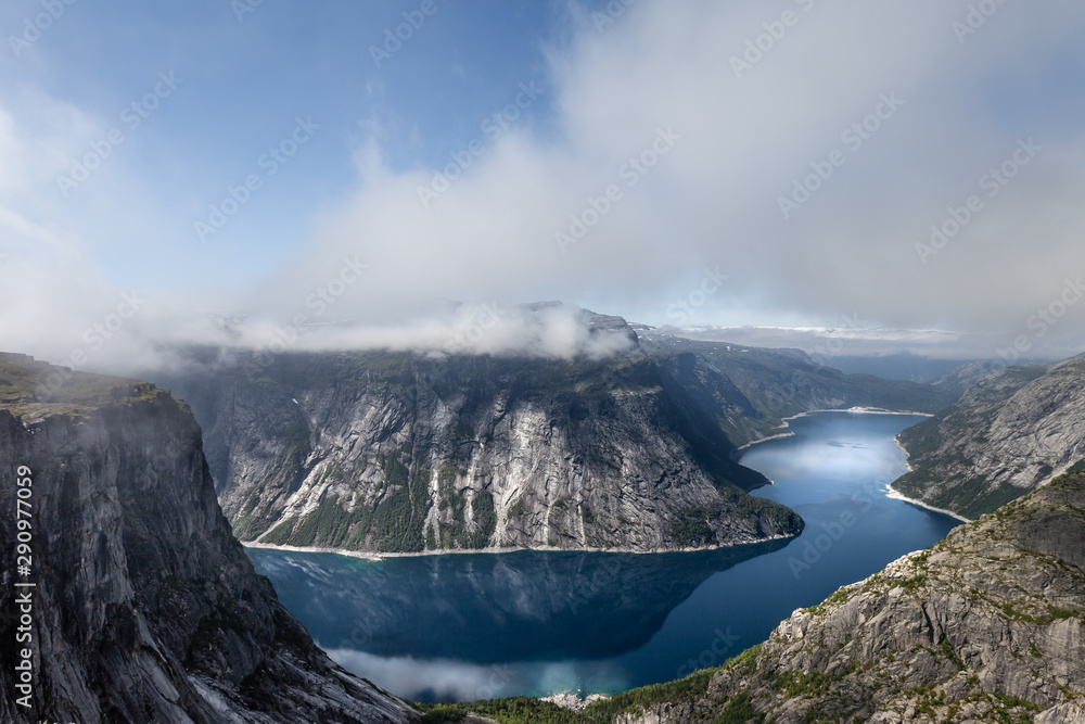 Different view from Trolltunga, Norway