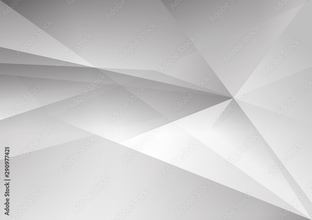 Abstract white and grey color lines background. Pattern geometric style. Space for text. Texture with light and shadow. Digital technology wallpaper used in the corporate. Vector illustration.