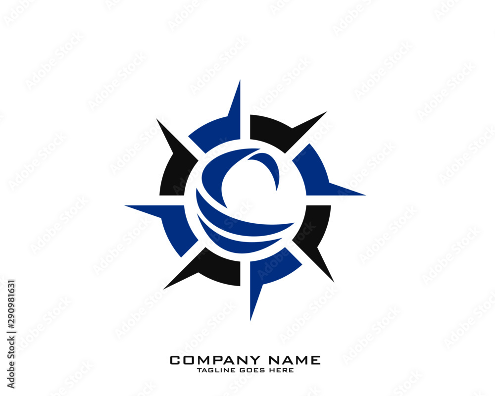 Creative Compass Concept Logo Design Template Creative Compass Concept Logo Design Template