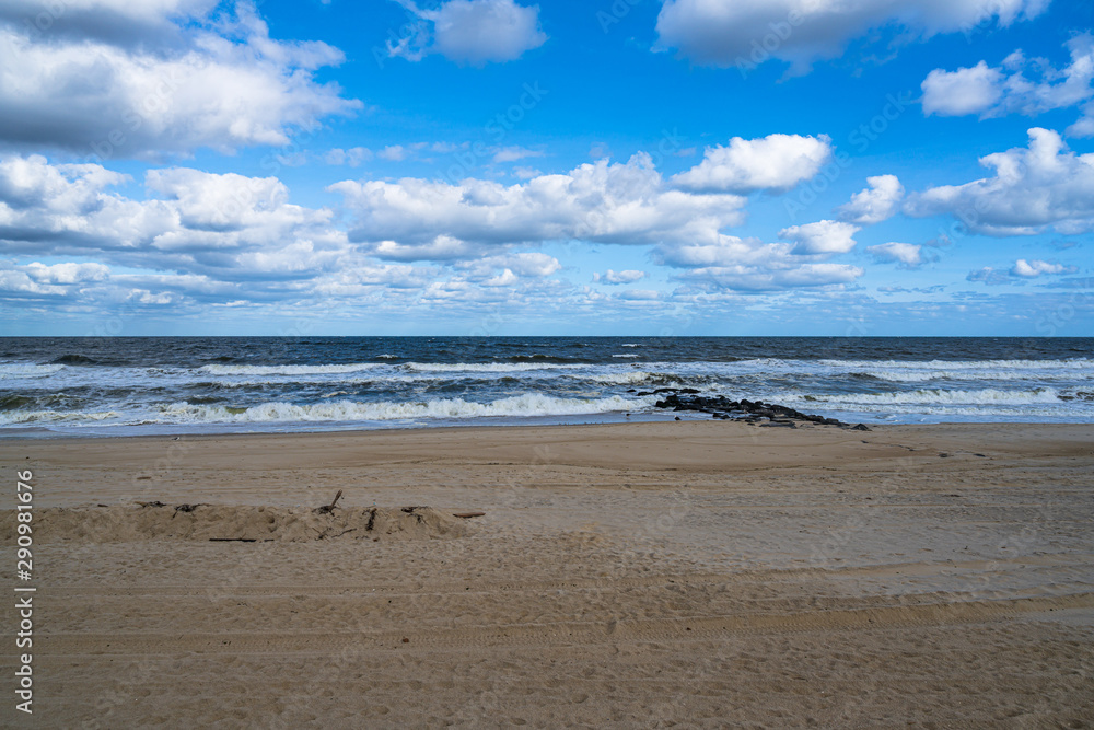 Empty Beach in Autumn