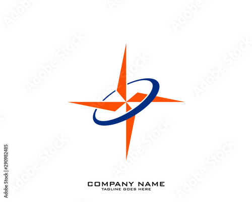 Creative Compass Concept Logo Design Template