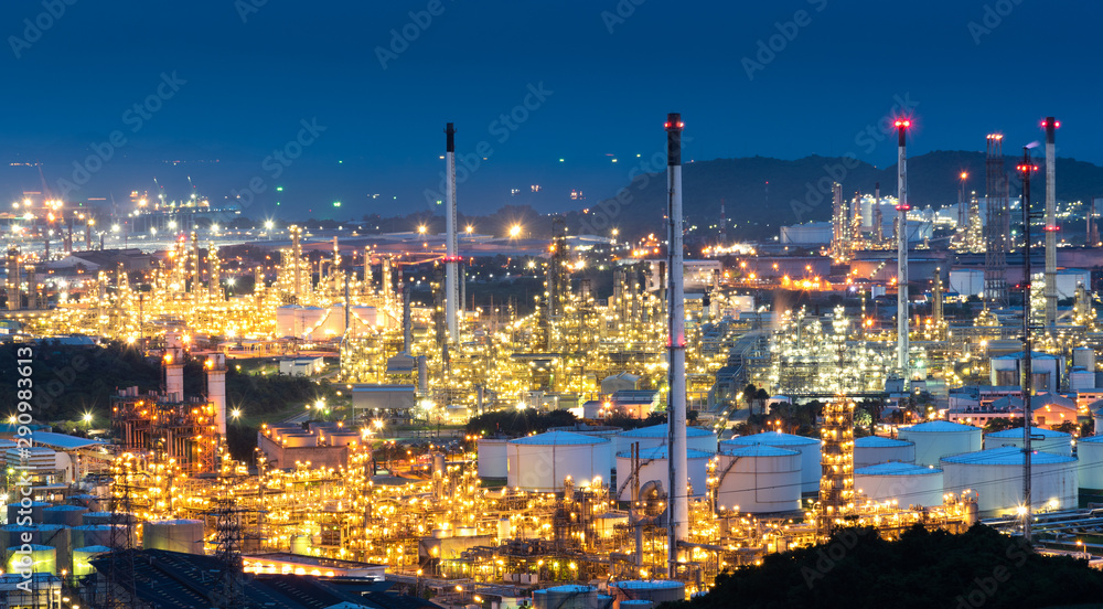 Oil Refinery factory and petrochemical plant  - Petroleum industry