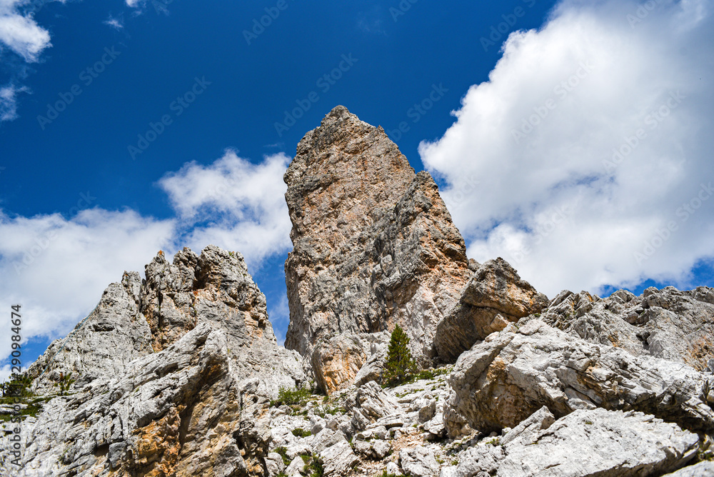 Dolomites landscape, rocks and mountains in the UNESCO list in South Tyrol in Italy. Dolomites landscape, rocks and mountains in the UNESCO list in South Tyrol in Italy.