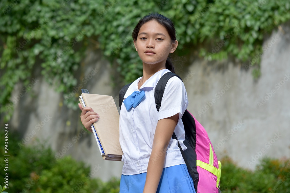 Diverse School Girl Student Teenager Posing Diverse School Girl Student Teenager Posing