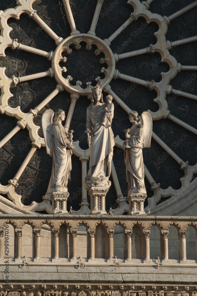 Obraz premium rosace de Notre Dame