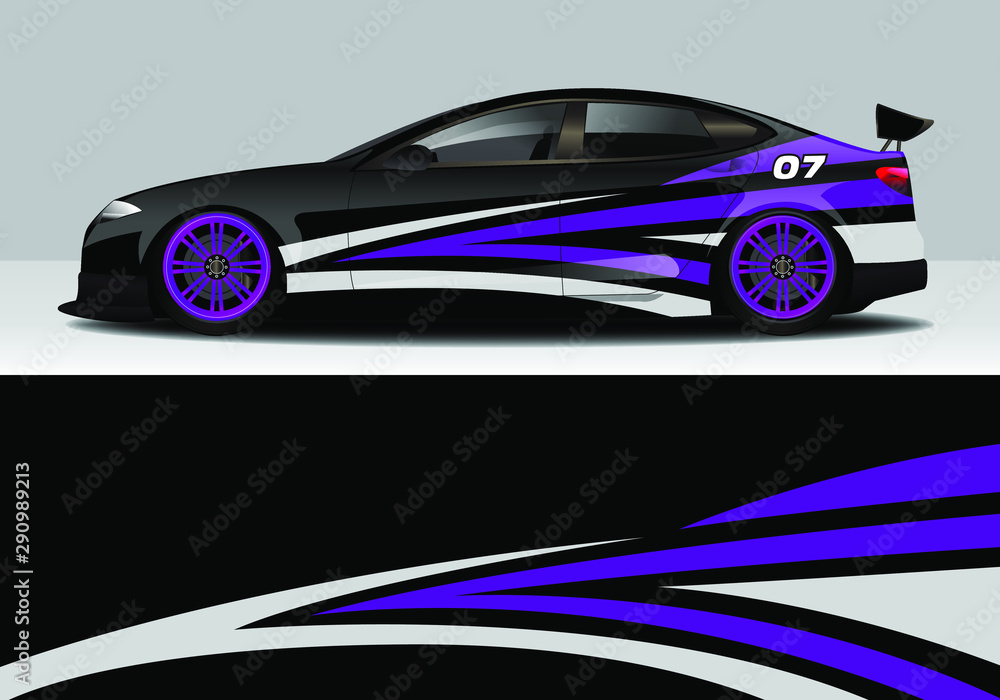 Fototapeta premium car sticker wrap vinyl background design modern abstract