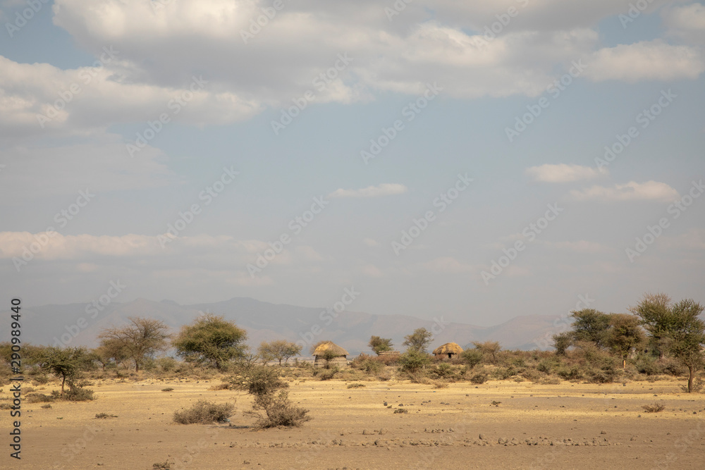 maasai boma in tanzanian landscape maasai boma in tanzanian landscape