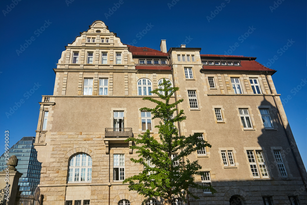 Fototapeta premium historic neo-Roman tenement house in Poznan.