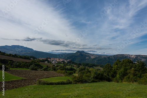 Borrello, Chieti, Abruzzo.  Panorama.  Borrello is an Italian town of 338 inhabitants in the province of Chieti in Abruzzo.  It is also part of the Medio Sangro mountain community. photo