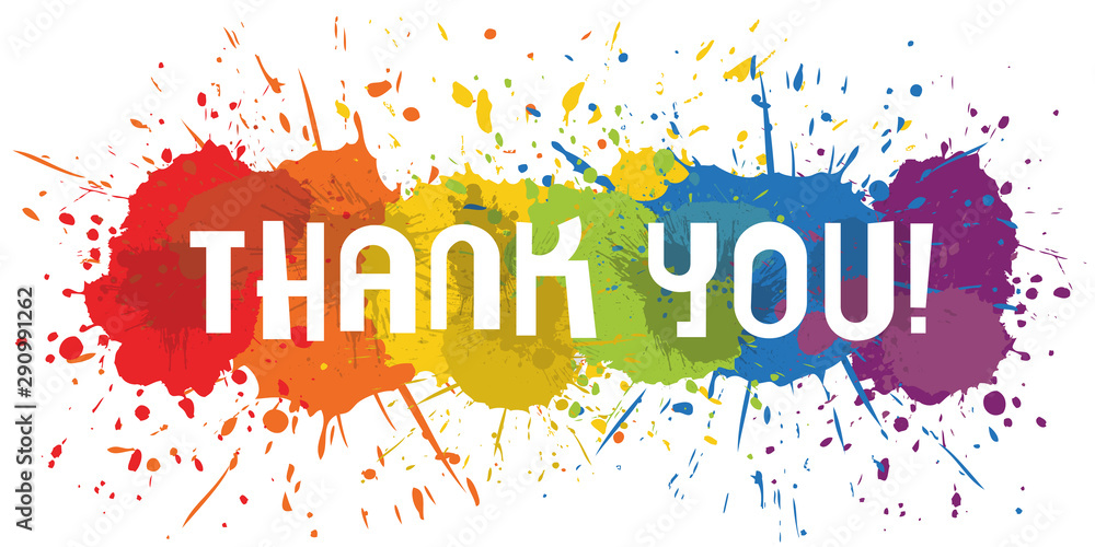 Paint Splat - Thank You Stock Vector | Adobe Stock