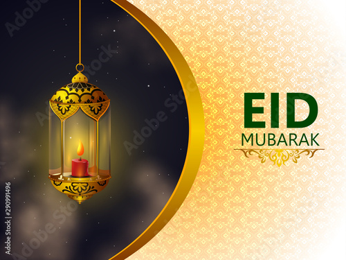 easy to edit vector illustration of Islamic celebration background with text Ramadan Kareem
