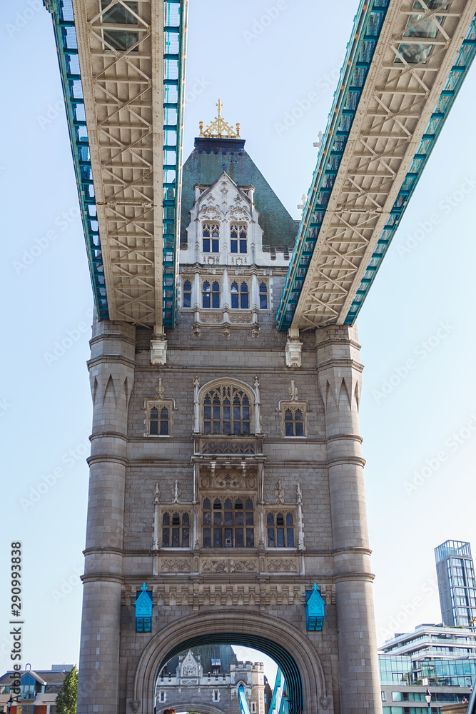 Tower Bridge in London, the UK. Tower Bridge in London has stood over the River Thames