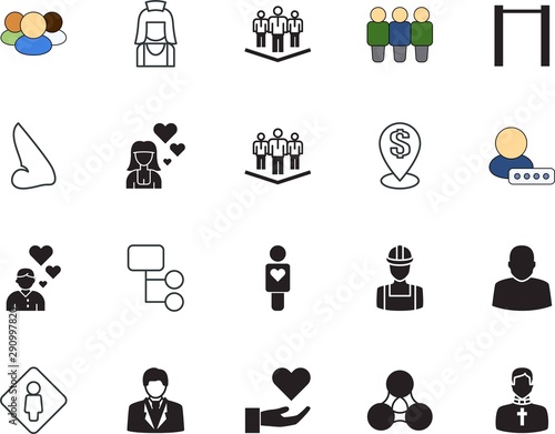people vector icon set such as: domestic, point, dollar, surgery, mop, adult, christian, lifestyle, smell, sport, organisation, preacher, housework, bathroom, gender, help, clean, barbell, workout