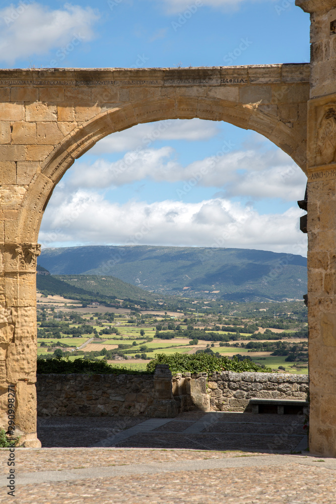 View through Arch of Church in Frias; Burgos