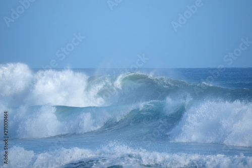 Fototapeta Naklejka Na Ścianę i Meble -  Storm on the atlantic ocean. Big waves.