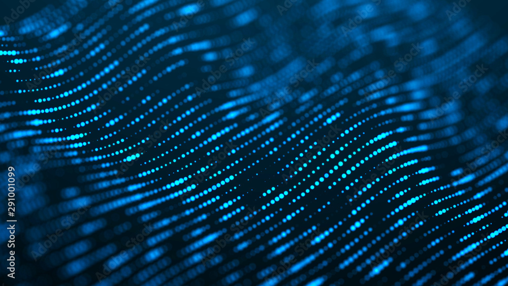 Digital technology background. Dynamic wave of glowing particles. Abstract background. 3d rendering. Digital technology background. Dynamic wave of glowing particles. Abstract background. 3d rendering.