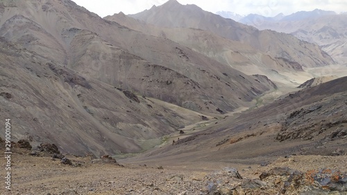 Trekking from Pshart valley through Gumbezkul pass to Madiyan in Tajikistan Pamir highway photo