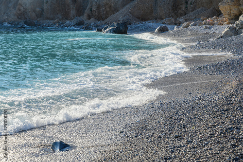 Meeresstrand an der Südküste Kretas, bei Sfakia, Griechenland