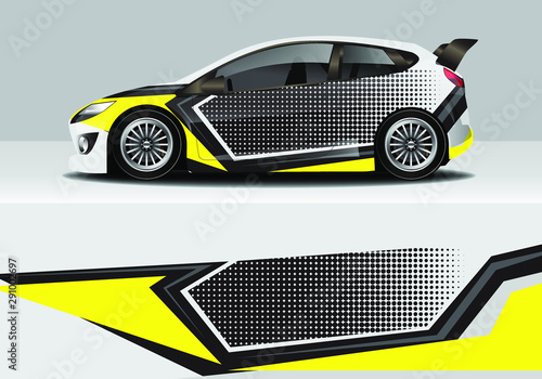 car wrap modern abstract design background
