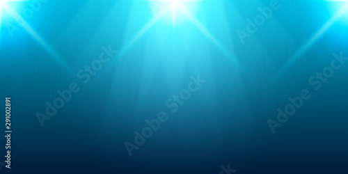 Abstract light blue background illustration, copy space banner