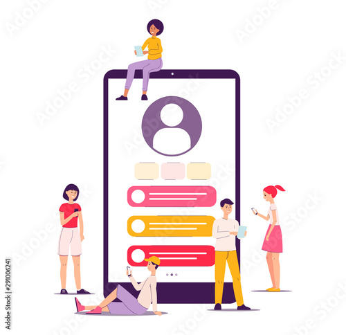 Customer workspace in the application and on the social network, personal account, client profile.