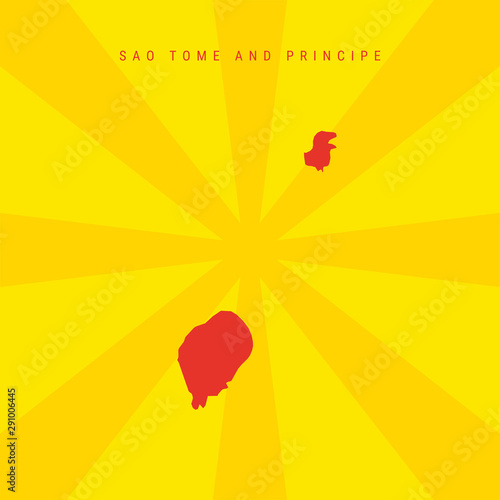Sao Tome and Principe Vector Map